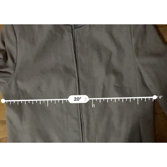 Dress Barn Jacket Size L Grey Suit Outer Long Sleeves Size 14 - Picture 7 of 8